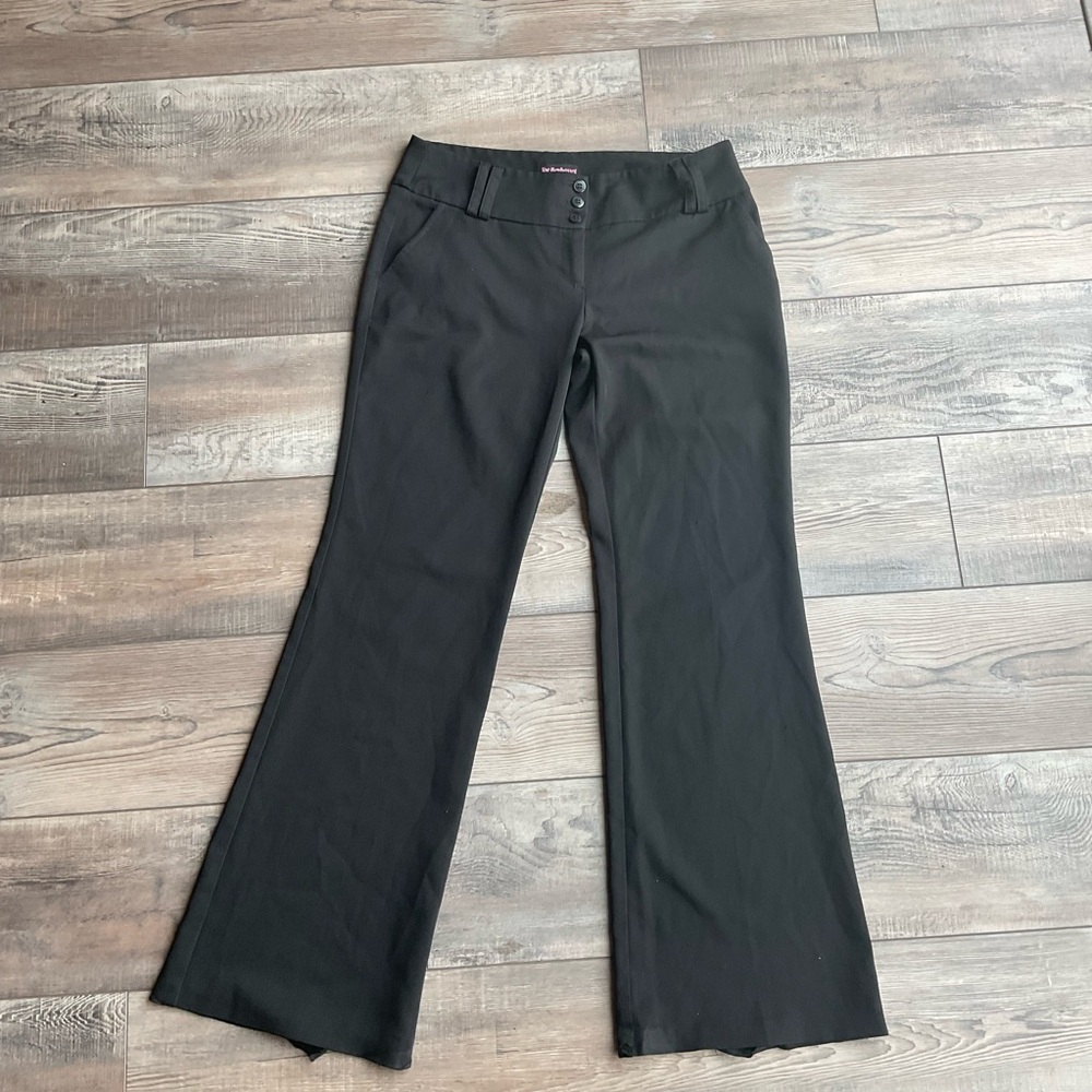 Black Flare Leg Pants
